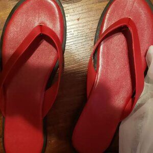 womens 7.5 red sandals